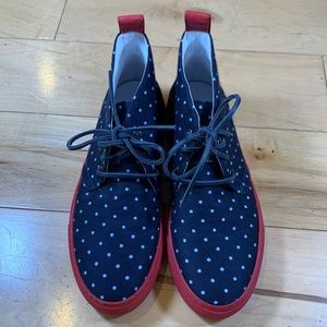 Del Toro Men's Polka Dot Sunbrella Chukka Sneaker